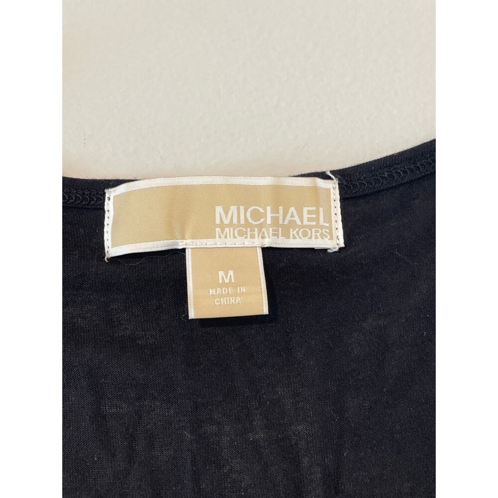 Michael Kors Sleeveless Top – Black with Silver Sequin Detail – Size M - Picture 6 of 7